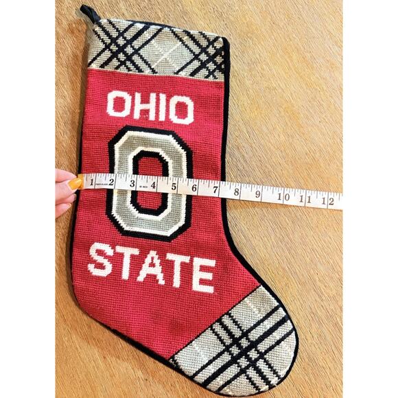 Ohio State Christmas Cross Stitch Stocking Collegiate Collection - Picture 4 of 4